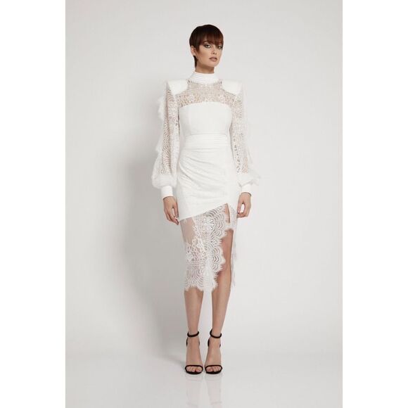 Zhivago Praiano Midi Dress in White - Picture 4 of 14